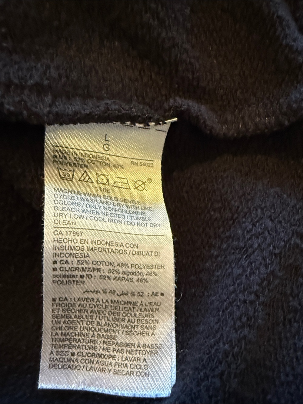 Old Navy Black Women's Hooded Pullover Sweatshirt - Picture 3 of 7